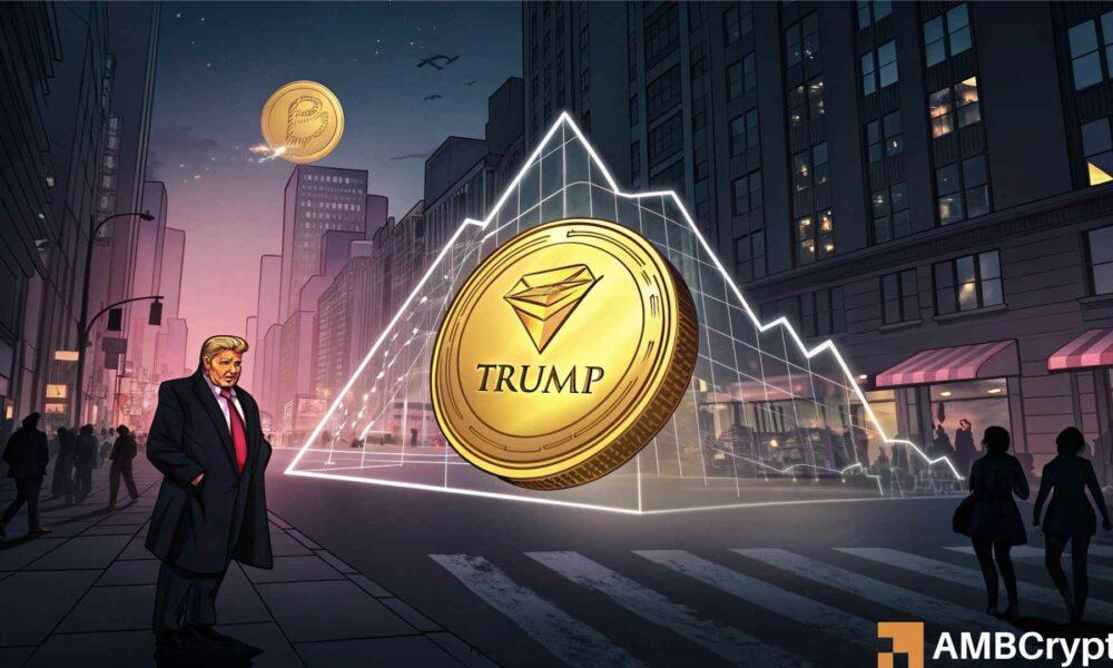 特朗普跌至关键水平:memecoin 的下一个支撑位是 9.70 美元